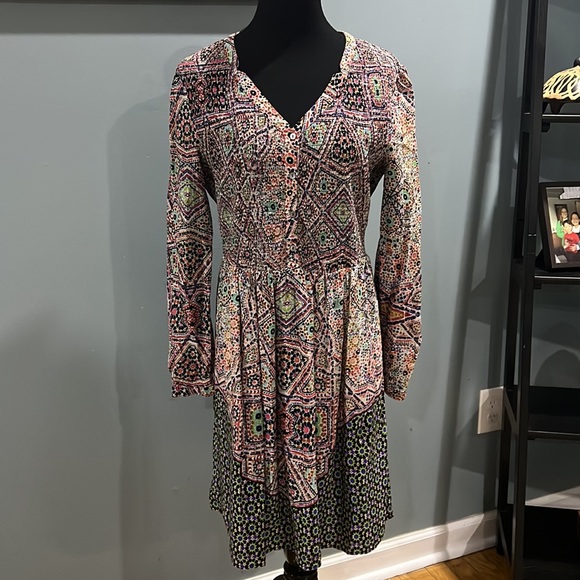 Anthro Long-Sleeved Maeve Dress sz M - Picture 2 of 10